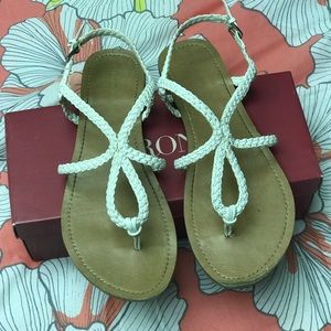 White Sandals EUC